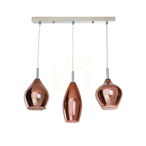 Sprawdź Lampa Wisząca Azzardo AMBER MILANO 3 Miedziany