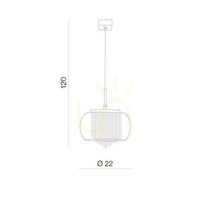 Lampa Wisząca Azzardo REGO 1 Transparentny small 2