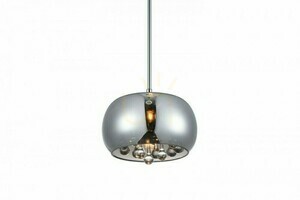 Lampa Wisząca Azzardo BURN 1 Chrom small 1