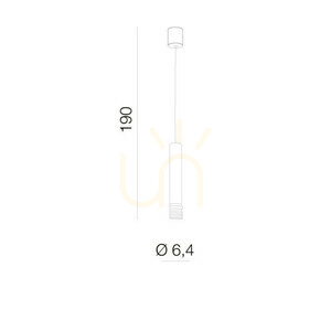 Lampa Wisząca Azzardo LOCUS L Biały small 2