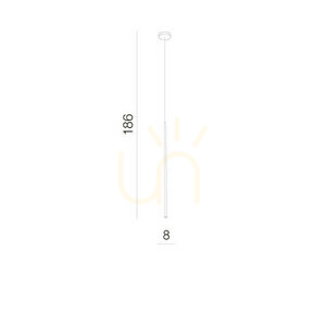 Lampa Wisząca Azzardo LOUISE 1 Biały small 2