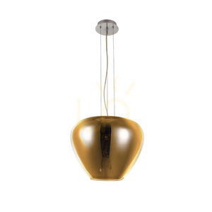 Lampa Wisząca Azzardo BALORO L Złoty small 1