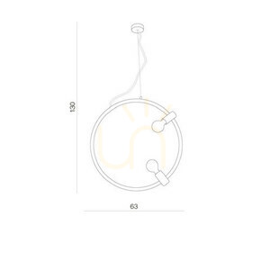 Lampa Wisząca Azzardo ORSOLA Czarny small 2