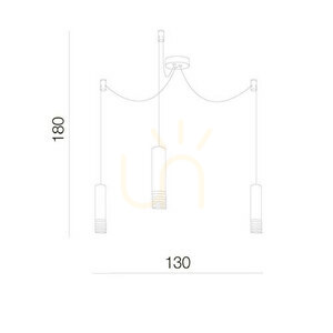 Lampa Wisząca Azzardo LOCUS L 3 Biały small 2