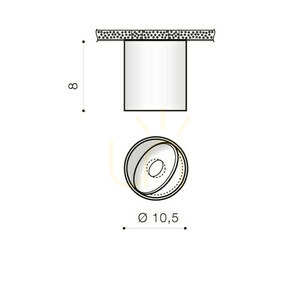 Downlight Azzardo BOSTON TUBE Czarny small 2