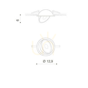 Downlight Azzardo BOSTON 1 ROUND Czarny small 2