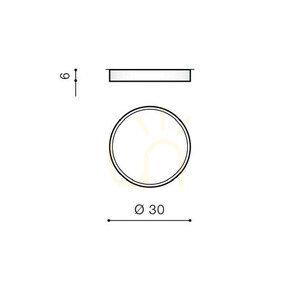 Downlight Azzardo MONZA II R 30 3000K Czarny small 2