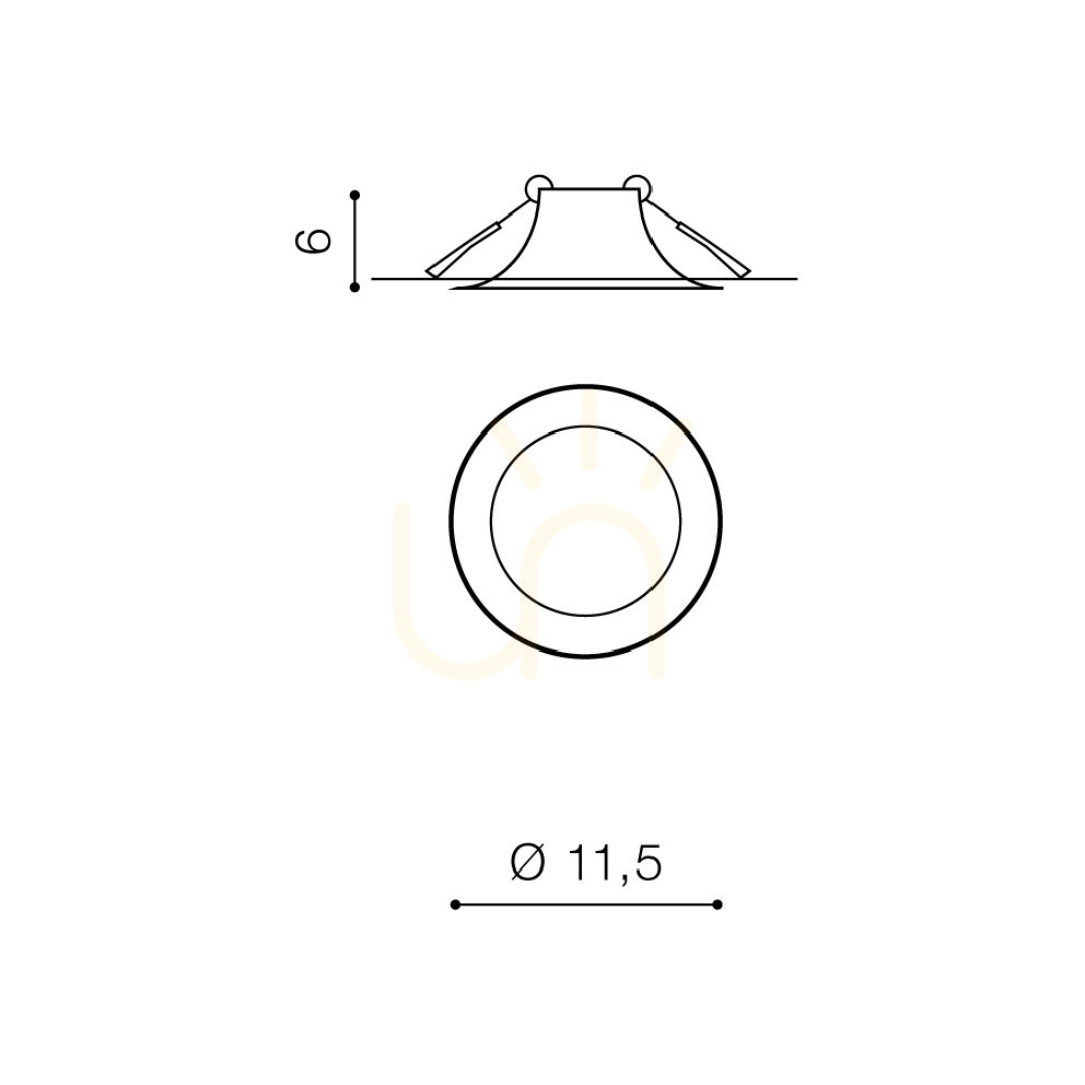 Obejrzyj Downlight Azzardo REMI WPUST Czarny Downlight Azzardo REMI WPUST Czarny