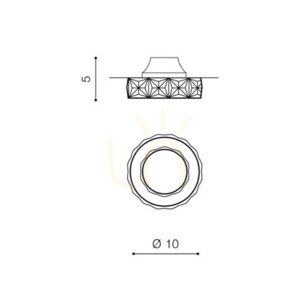 Downlight Azzardo ESTER 1 Czarny small 2