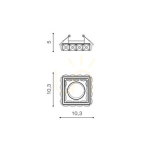 Downlight Azzardo ESTER S 1 Czarny small 2