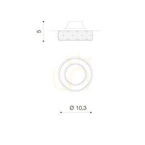 Downlight Azzardo ESTER S 1 Złoty small 2