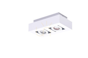 Downlight Azzardo NIKEA 2 GU10 Biały small 0