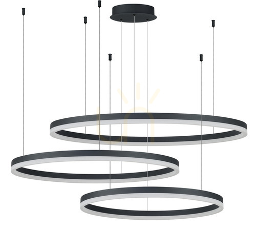 Sprawdź Lampa Wisząca Azzardo HALO 100+80+60 Czarny