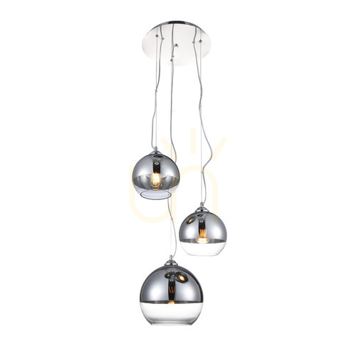 Sprawdź Lampa Wisząca Azzardo SILVER BALL 3 Chrom
