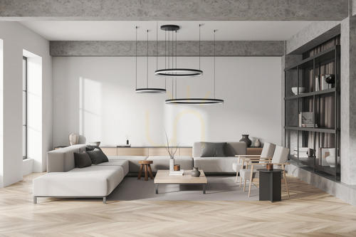 Sprawdź Lampa Wisząca Azzardo HALO 100+80+60 CCT DIMM + Pilot Czarny