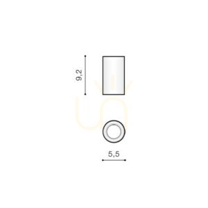 Downlight Azzardo EIGER IP54 Złoty small 2