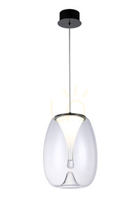 Lampa Wisząca Azzardo PAMELA 27 CLEAR Przydymiony small 0