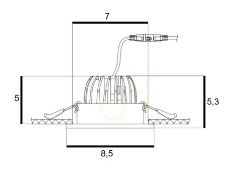 Sprawdź Downlight Azzardo CLEAN S IP44 7W CCT SWITCH Czarny