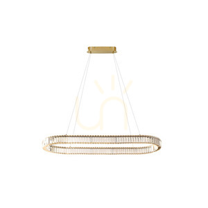 Lampa Wisząca Azzardo SPARK OVAL 120 CCT DIMM + Pilot Złoty small 0
