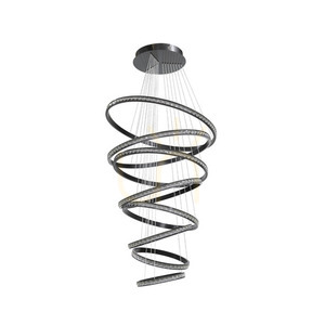 Lampa Wisząca Azzardo AZALEA SPIRAL 3-STEP DIMM Czarny small 0
