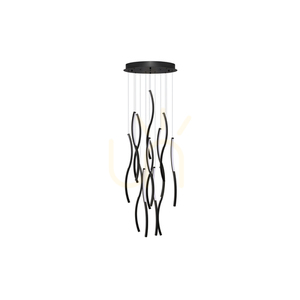 Lampa Wisząca Azzardo FLOW 13 3-STEP DIMM 3000K Czarny small 1