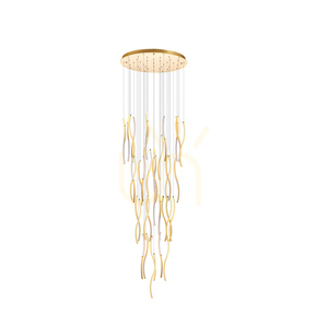 Lampa Wisząca Azzardo FLOW 41 3-STEP DIMM 3000K Złoty small 0