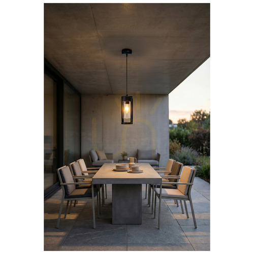 Sprawdź Lampa Wisząca Azzardo LANTERN E27 IP54 Czarny