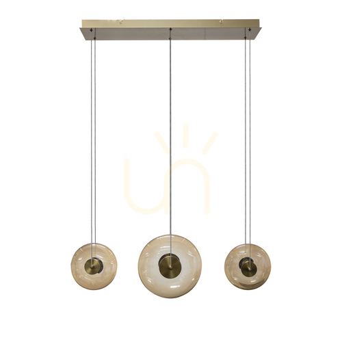 Sprawdź Lampa Wisząca Azzardo ANDORA 3 LINE 3-STEP DIMM Bursztynowy