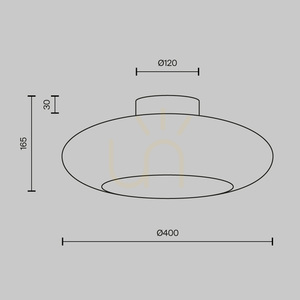 Plafon LED Maytoni AROS MOD507CL-L12WK 12W 3000K biały, Ø 40 cm small 6