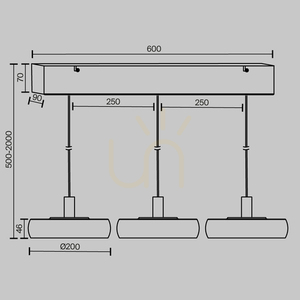 Lampa wisząca FLOAT MOD498PL-L25BK Maytoni small 7