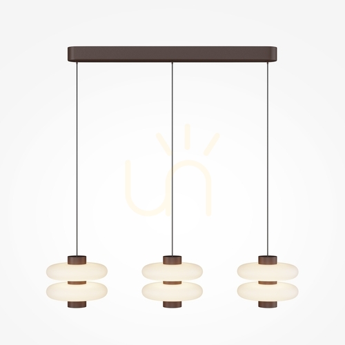 Sprawdź Lampa wisząca LED Maytoni Nuvem MOD497PL-L23BRK, brązowa, 3-punktowa