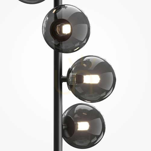 Sprawdź Lampa podłogowa Maytoni Dallas MOD545FL-06B czarna, 6×G9, 150 cm