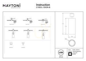 Lampa sufitowa FOCUS LED C150CL-13W3K-B Maytoni small 8