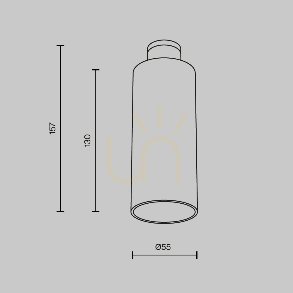 Wyświetl Lampa sufitowa FOCUS LED C151CL-13W3K-B Maytoni Lampa sufitowa FOCUS LED C151CL-13W3K-B Maytoni