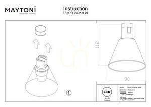 Lampa do szynoprzewodów BIANCA TR147-1-3W3K-B-DE Maytoni small 8