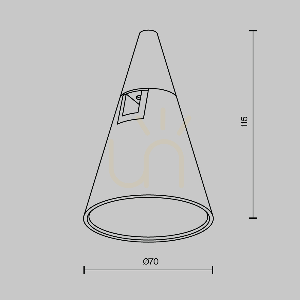 Pokaż Lampa do szynoprzewodów KEILA TR146-1-5W3K-B-DE Maytoni Lampa do szynoprzewodów KEILA TR146-1-5W3K-B-DE Maytoni