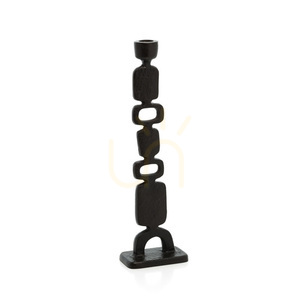 Świecznik Totemo duży czarny BAZAR BIZAR 30,5 cm small 3