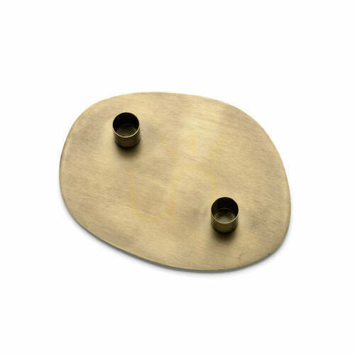 Sprawdź Świecznik BAZAR BIZAR The Glowpad złoty M 20 × 15 × 3 cm