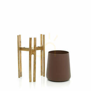 Doniczka handmade BAZAR BIZAR Planters naturalny brąz 66 cm small 1