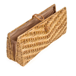 Kopertówka BAZAR BIZAR The Clutch-a-lot naturalna z rattanu 28 cm small 10
