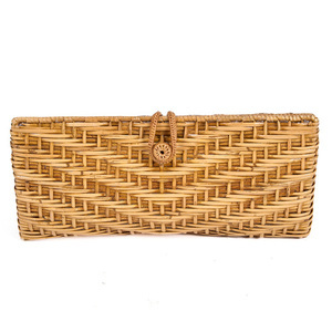Kopertówka BAZAR BIZAR The Clutch-a-lot naturalna z rattanu 28 cm small 4