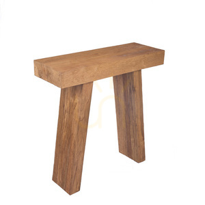 Konsola Bazar Bizar The Stance z drewna tekowego, naturalna, 86 cm small 11
