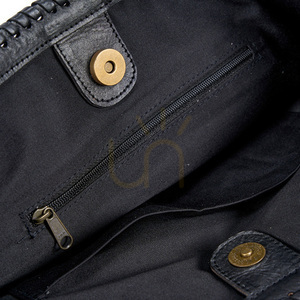 Kosz dekoracyjny The Shortlist Shopper czarny 48 cm small 4