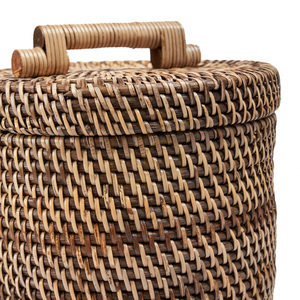 Kosz wiklinowy wysoki naturalny brąz 20x20x33 cm Baskets small 4