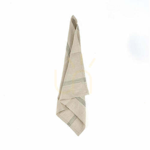 Sprawdź Serwetka Lint Biscuit Natural Black 45x45 cm Table Linen