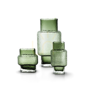 Wazon szklany zielony Vintage Vert S Glass Collection small 3