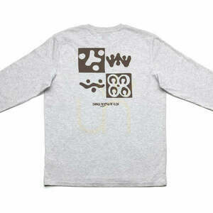 T-shirt Checkerboard L/S Heather Grey M small 1