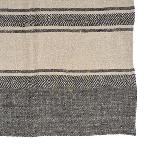 Lniana ściereczka kuchenna Bazar Bizar The Linen Smudge naturalna i czarna 50 × 70 cm small 5