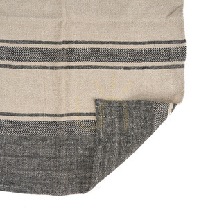 Lniana ściereczka kuchenna Bazar Bizar The Linen Smudge naturalna i czarna 50 × 70 cm small 7