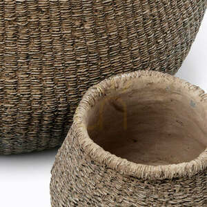Doniczka Planter Faux-Puff Brown S small 1